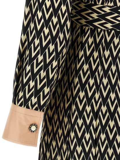 Valentino Garavani Toute La V Midi Dress