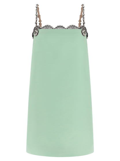 Valentino Garavani Crystal Embroidery Dress