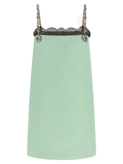 Valentino Garavani Crystal Embroidery Dress