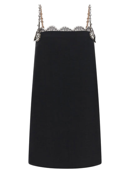 Valentino Garavani Crystal Embroidery Dress
