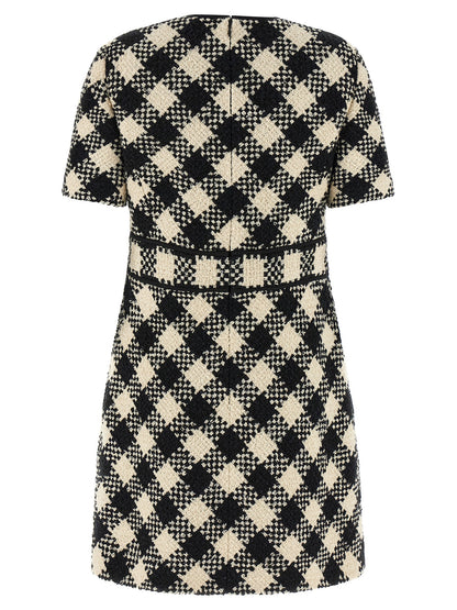 Valentino Garavani Damier Tweed Dress