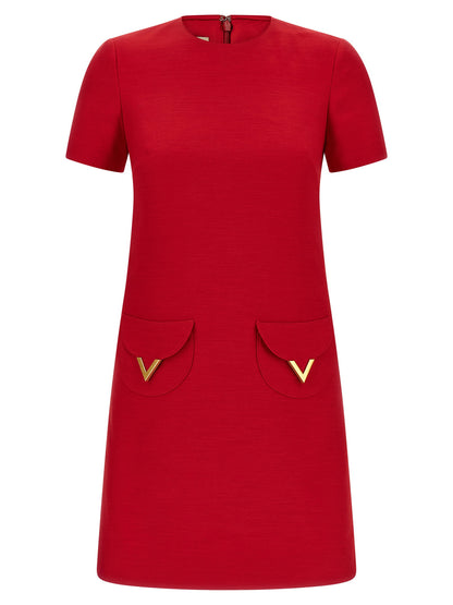 Valentino Garavani V Gold Dress