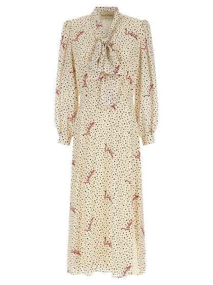 Valentino Garavani Bollicine Print Dress
