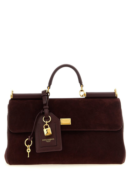 Dolce & Gabbana Medium Suede My Sicily Handbag