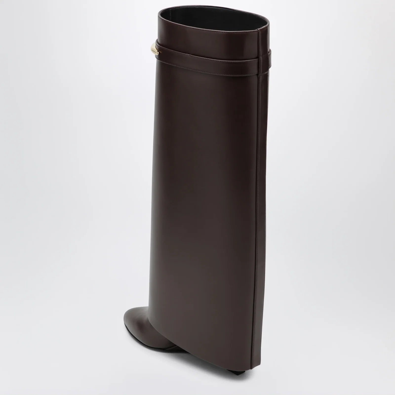Givenchy Shark Pinch leather boots in ebony brown