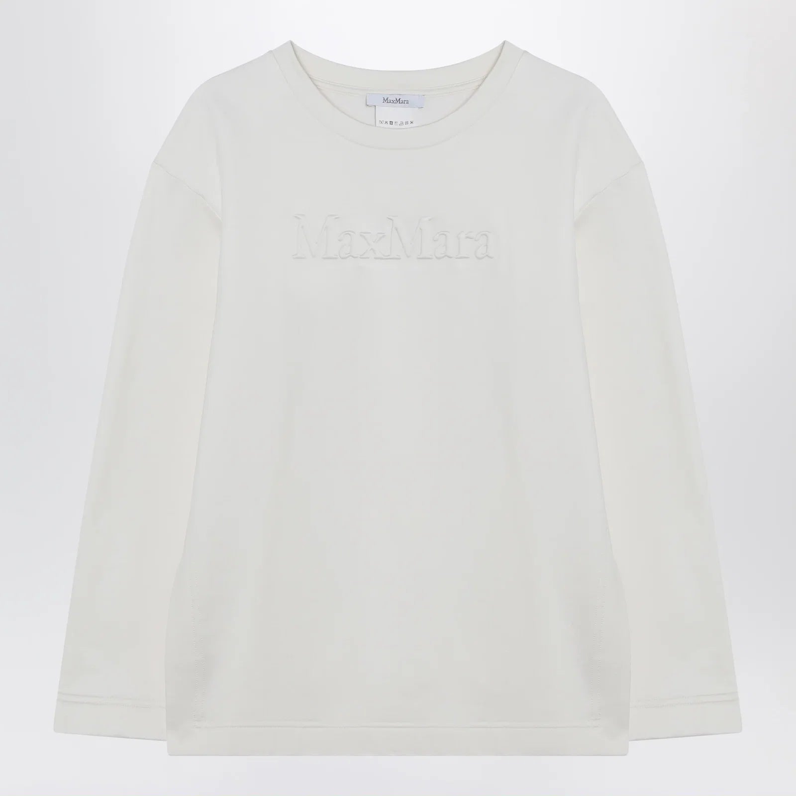 Max Mara White sweatshirt in silk blend