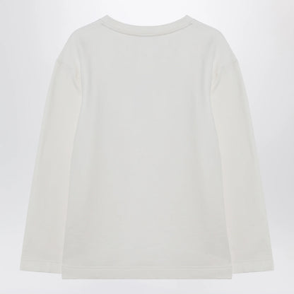 Max Mara White sweatshirt in silk blend