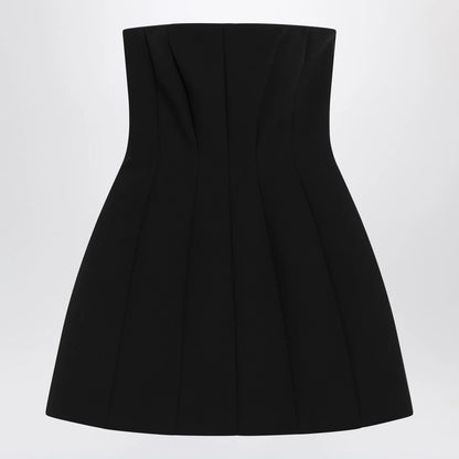 Max Mara Pianoforte Black bustier dress in sablé