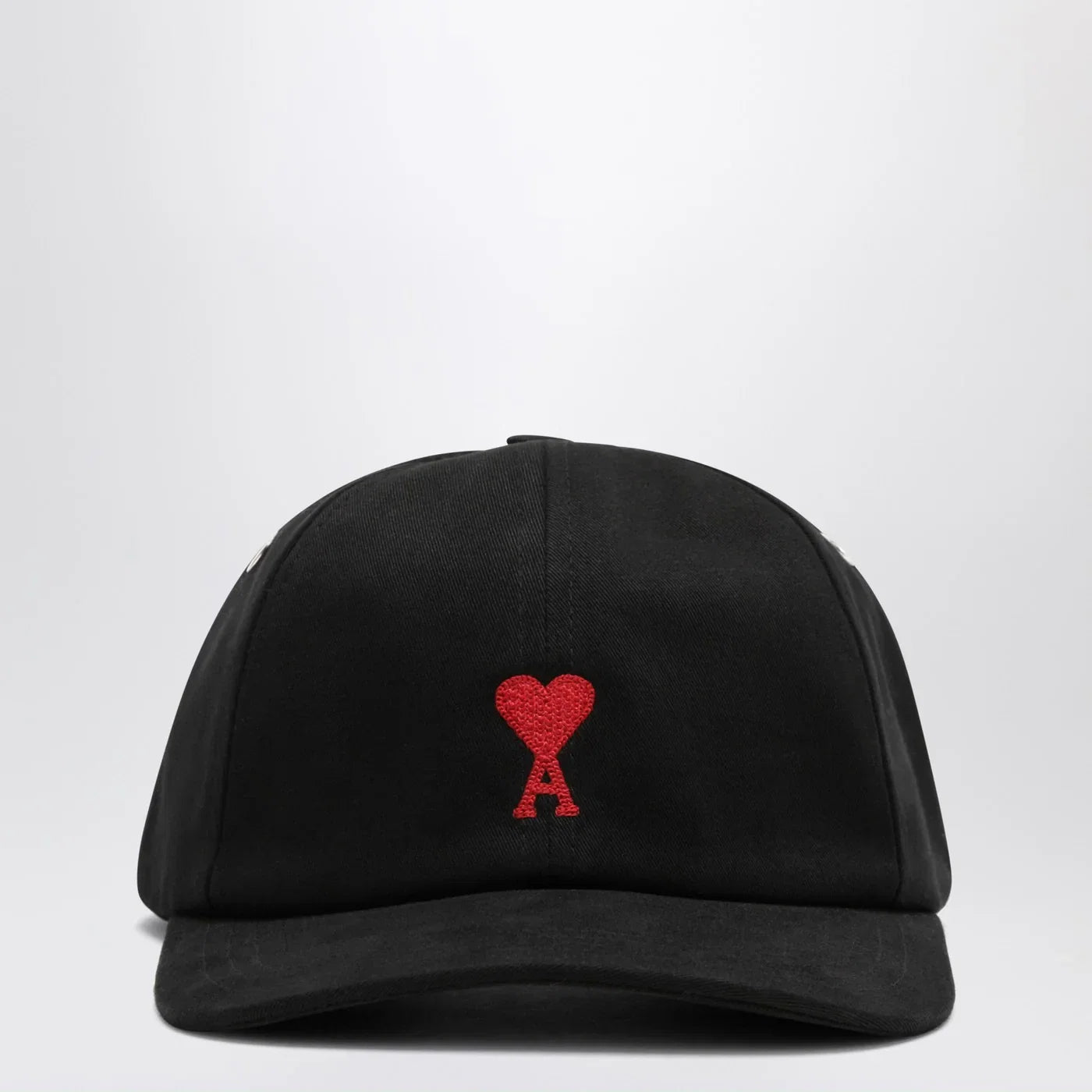 Ami Paris Black baseball cap with logo