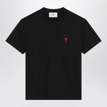 Ami Paris Black Ami De Coeur T-shirt
