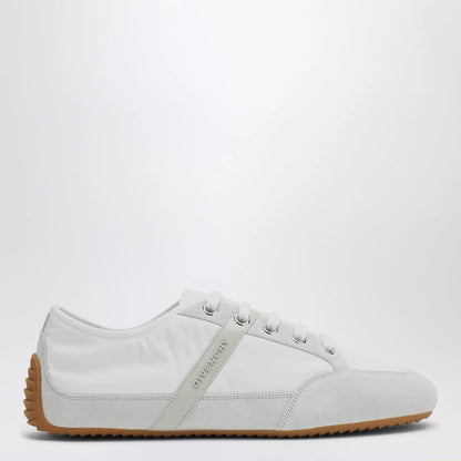 Givenchy White Silm Sneakers in nylon and suede