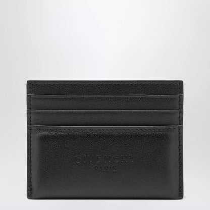 Givenchy Black leather card holder with logo
