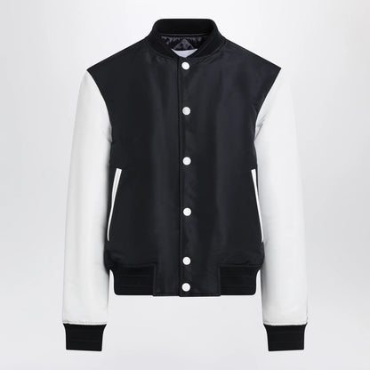 Givenchy Navy/White Satin Varsity Jacket