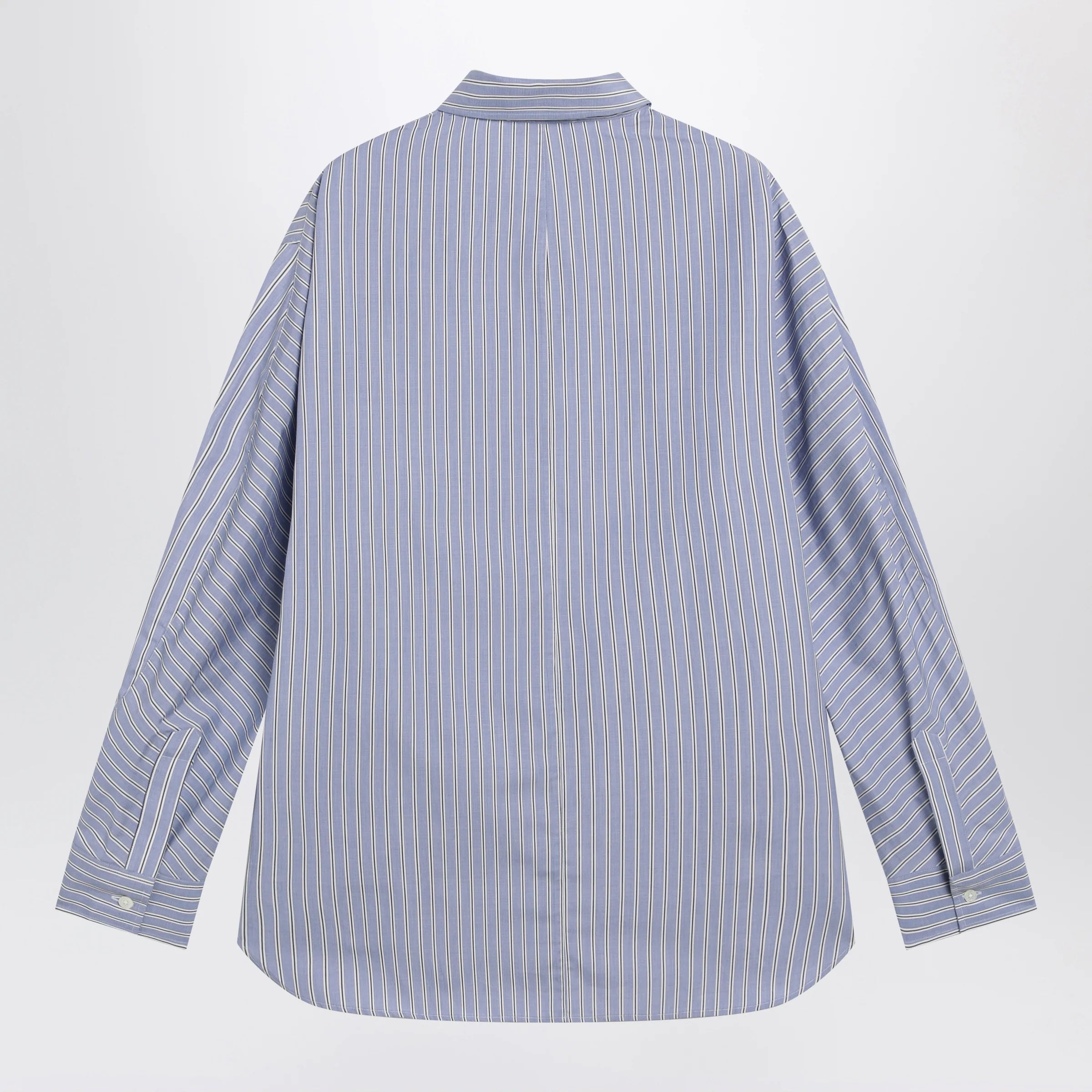 Givenchy White/blue striped poplin shirt