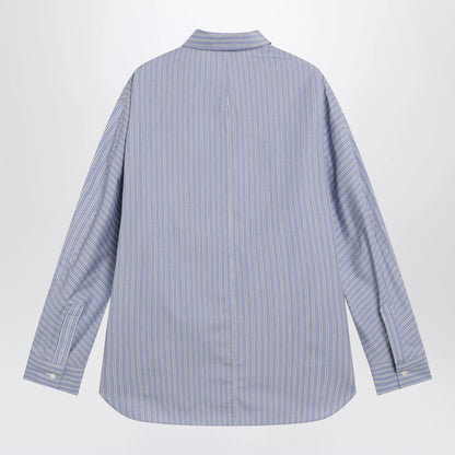 Givenchy White/blue striped poplin shirt