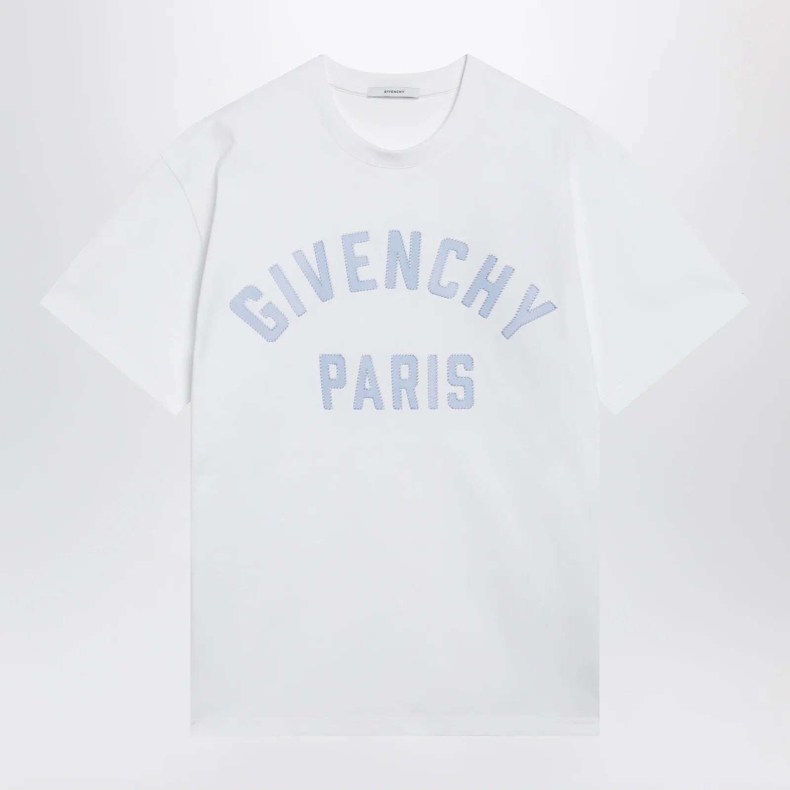 Givenchy White T-shirt with logo embroidery