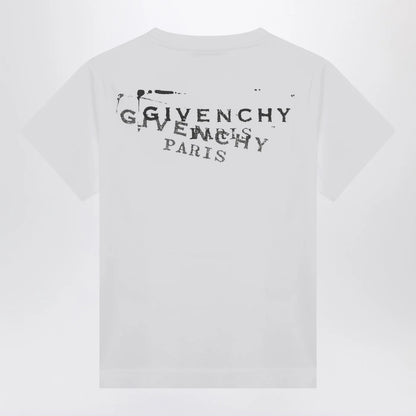 Givenchy White cotton T-shirt with logo print
