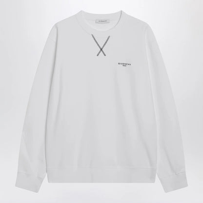 Givenchy White Couture Seam sweatshirt with embroidered logo