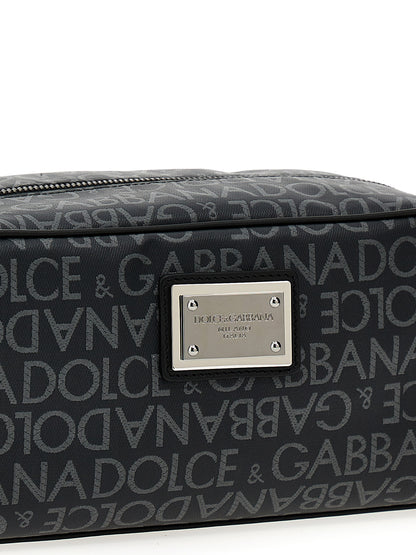 Dolce & Gabbana Leather Toiletry Bag
