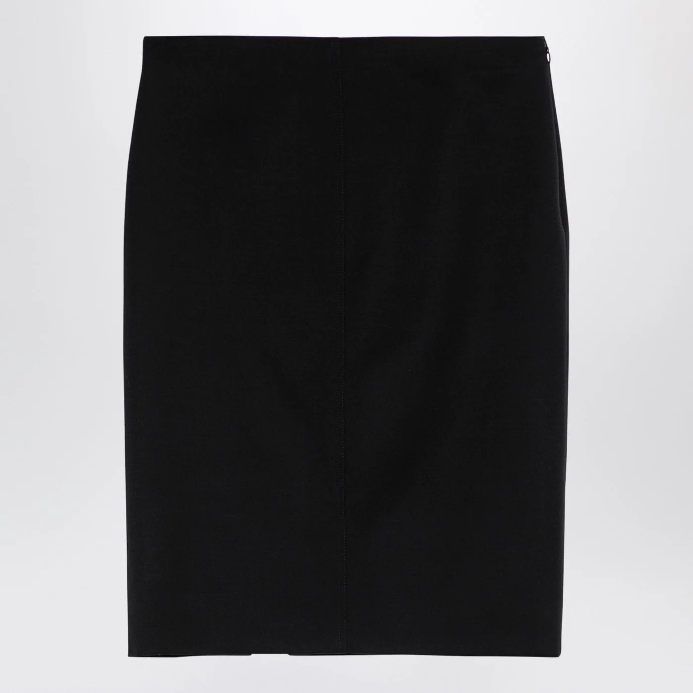 Givenchy Black wool skirt with metal button 4G