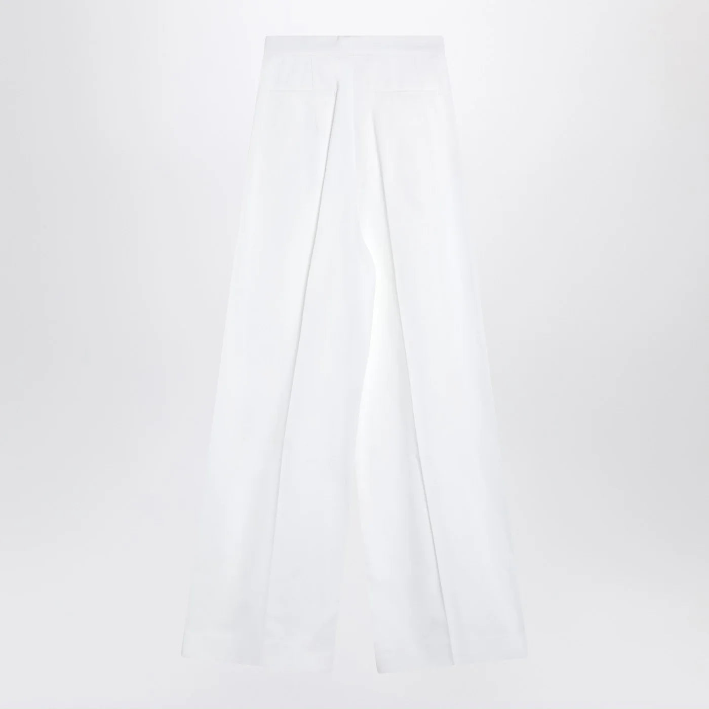 Givenchy White pleated cotton trousers