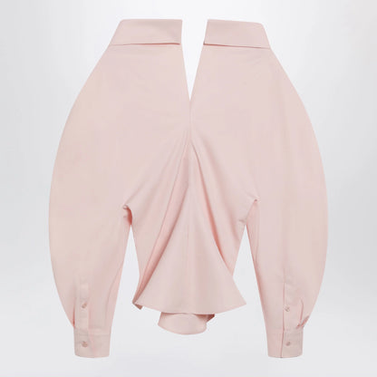 Givenchy Pink cut-out poplin shirt