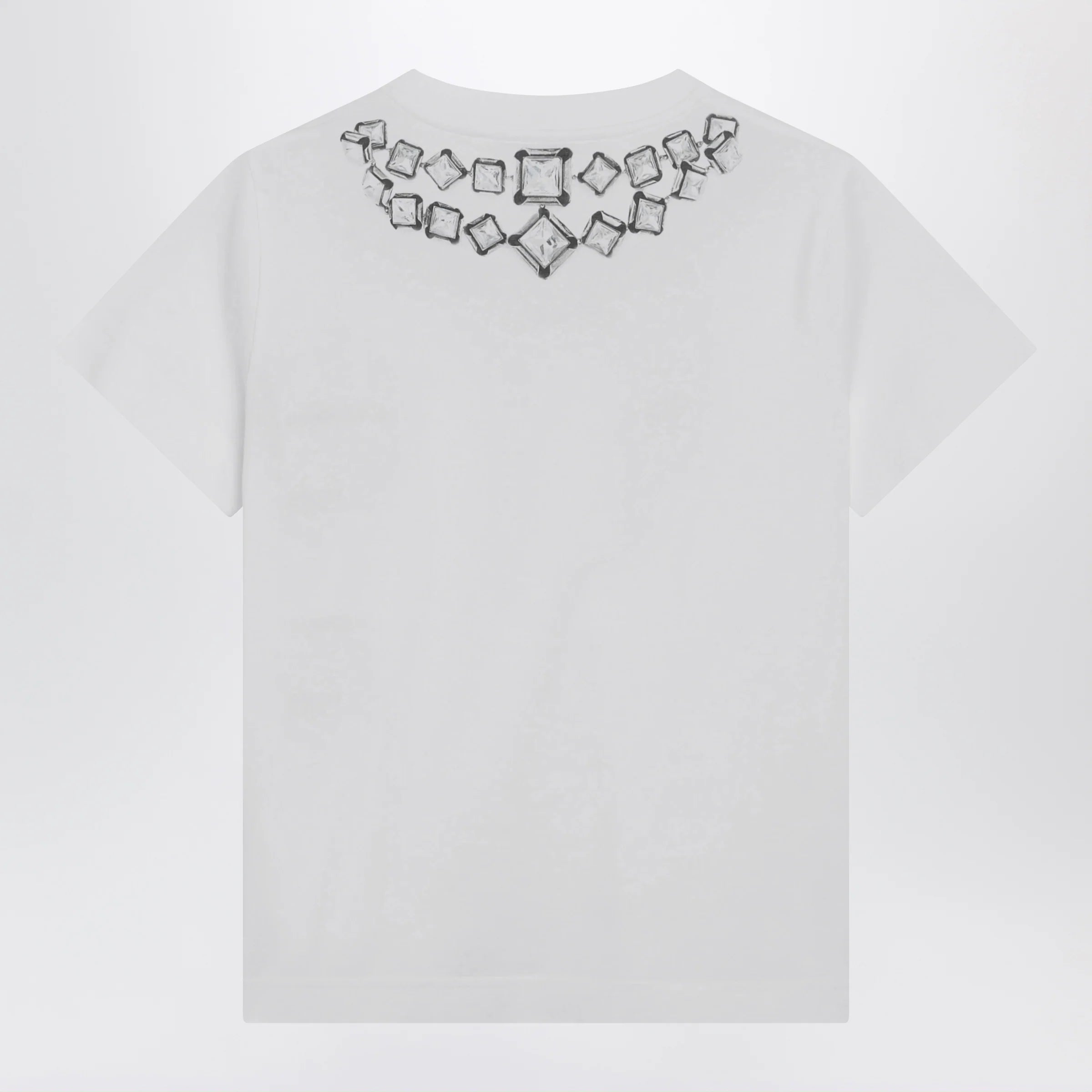 Givenchy Deconstructed Crystals cotton T-shirt in white