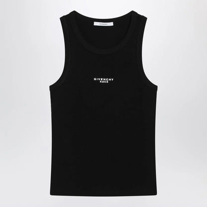 Givenchy Black slim-cut tank top with logo