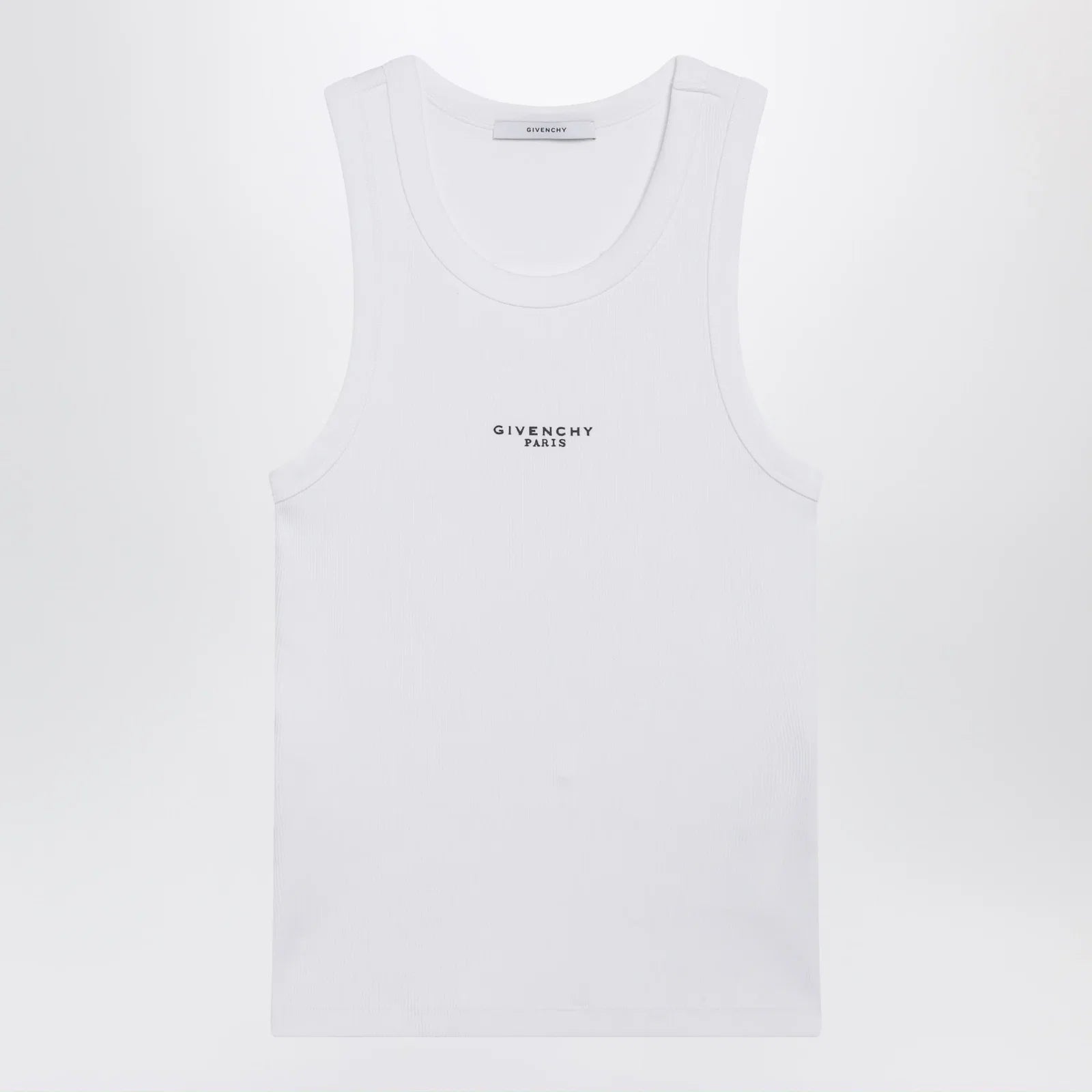 Givenchy White slim-fit tank top with logo