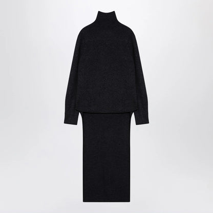 Givenchy Dark grey turtleneck with drawstring