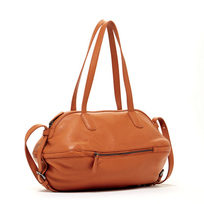 Catherine Leather Satchel Bag Brown