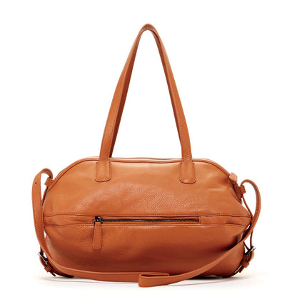 Catherine Leather Satchel Bag Brown