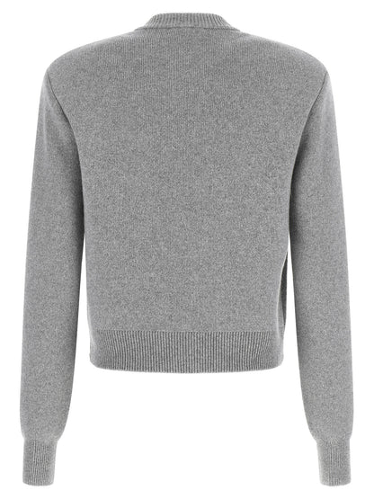 Balmain Sculpture Button Crew Neck Cardigan
