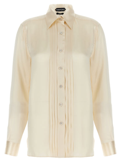 Tom Ford Pleated Plastron Shirt