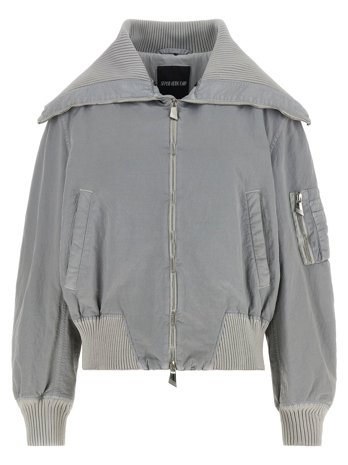The Attico Feather Insert Bomber Jacket