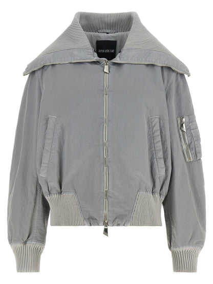 The Attico Feather Insert Bomber Jacket