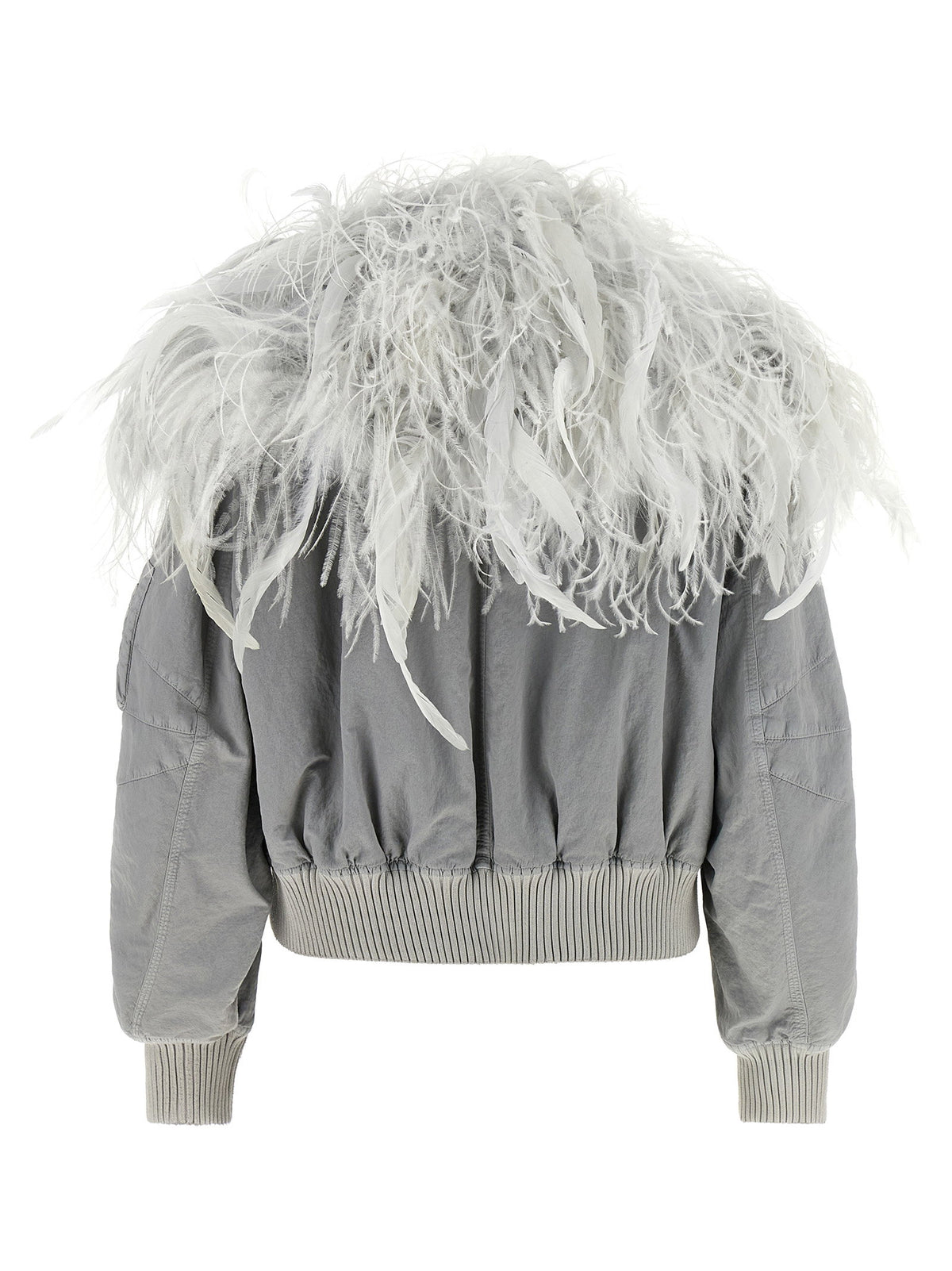 The Attico Feather Insert Bomber Jacket