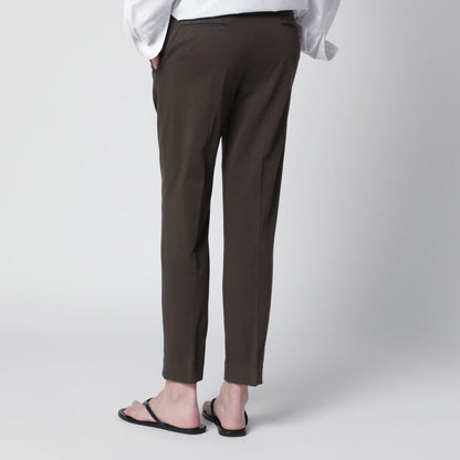 PT Torino Brown cotton trousers