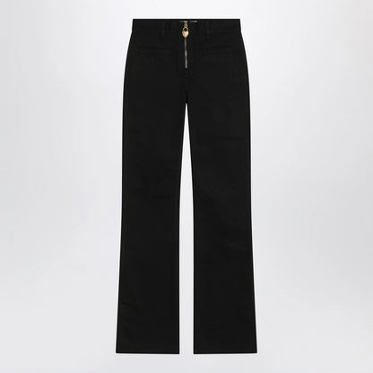 Chloé Black slim jeans with charm zip