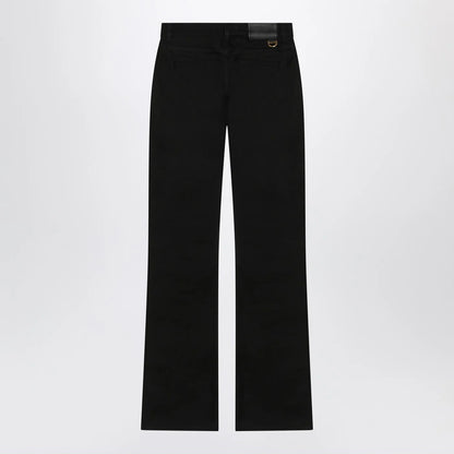Chloé Black slim jeans with charm zip