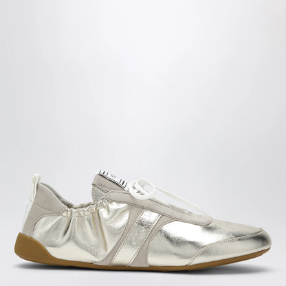 Chloé Kick Sneakers in Palladium Metallic Finish