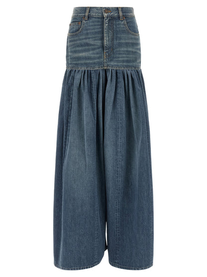 Chloé Balloon Denim Skirt