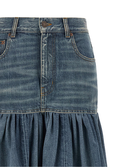 Chloé Balloon Denim Skirt