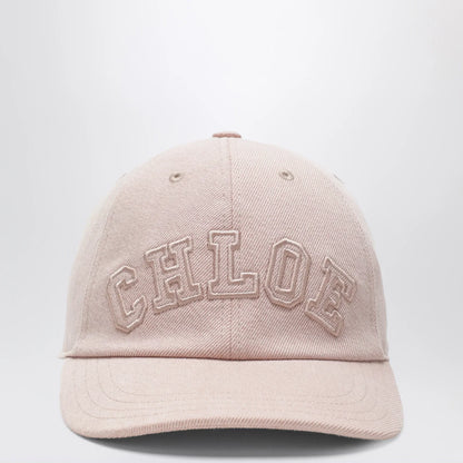 Chloé Pink cotton denim baseball cap