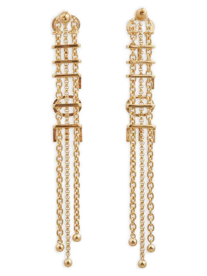 Chloé Lettering Pendant Earrings