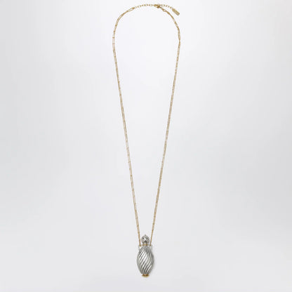 Chloé Gold- and silver-plated brass bottle pendant necklace