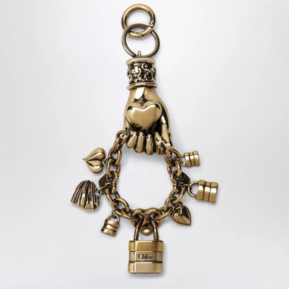 Chloé Symbols Hand & Heart bag charm