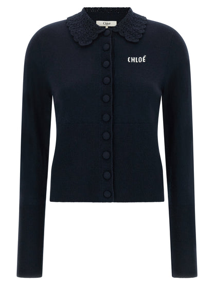 Chloé Collared Cardigan