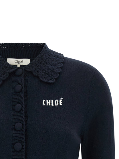 Chloé Collared Cardigan