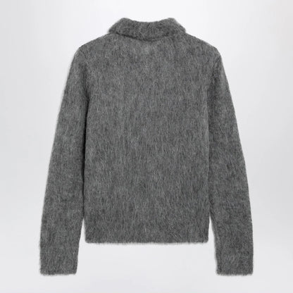Chloé Smoke grey alpaca-blend cardigan